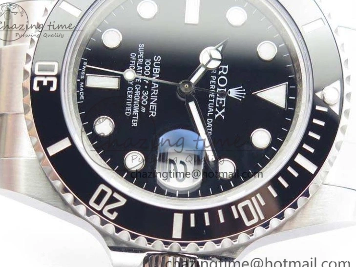 Ceramic On Best A2836 1:1 Black VRF Edition Submariner 116610LN SS Bracelet 0203